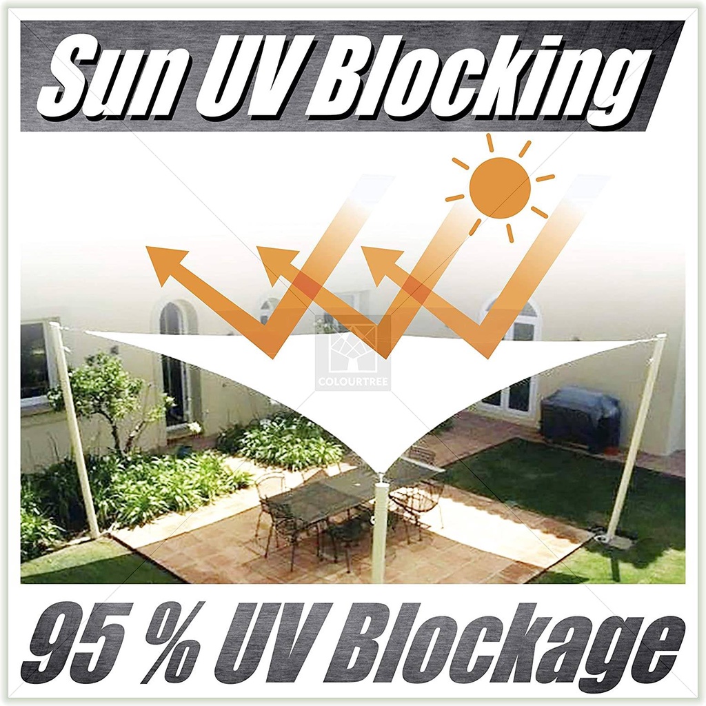 Tấm Bạt Che Nắng / Tia Cực Tím 98% Bằng Vải Oxford Chống Nước Hình Chữ Nhật / Vuông 420d Đa Ứng
