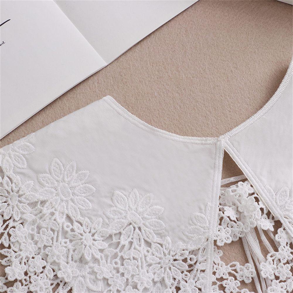 JUNE Cổ Áo Búp Bê Thời Trang Có Thể Tháo Rời