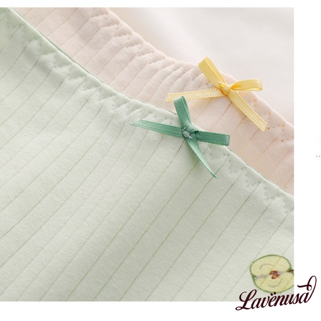 Quần lót nữ cotton hình hoa quả dễ thương kháng khuẩn thoáng khí LAVENUSA QL85