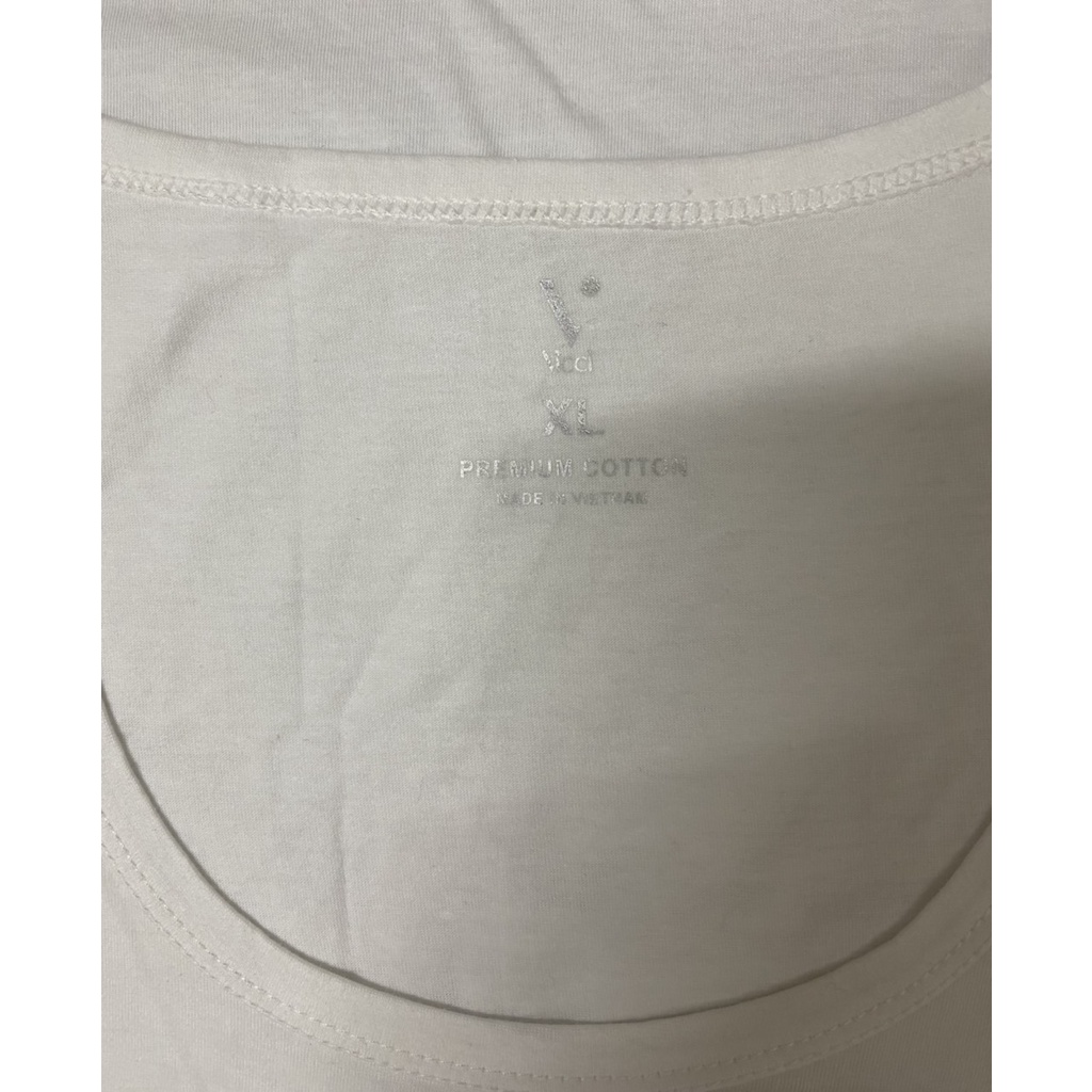 Áo May Ô Ba Lỗ Nam Vicci Màu Trắng, Chất Liệu 100% Cotton Mềm Mịn, Co Giãn, Thấm Hút Mồ Hôi, Siêu Thoáng Mát