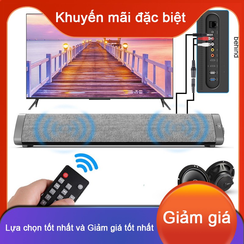 Loa Thanh soundbar 5.0 Bluetooth 10W, Pin dung lượng lớn, âm thanh sống động, Hổ trợ thẻ nhớ,USB