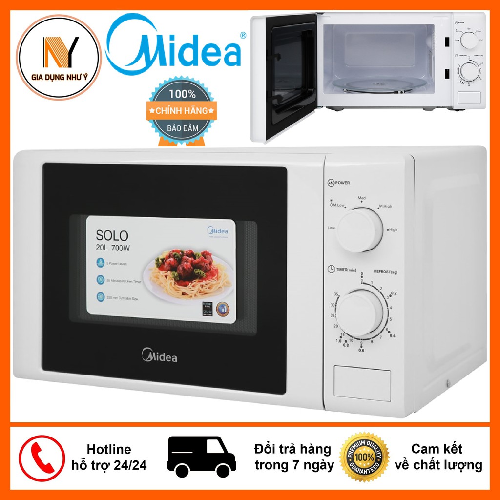 [Mã ELHADEV giảm 4% đơn 300K] Lò Vi Sóng Midea MO-MM2019B 20 Lít - Hàng Chính Hãng, Bảo Hành 12 Tháng