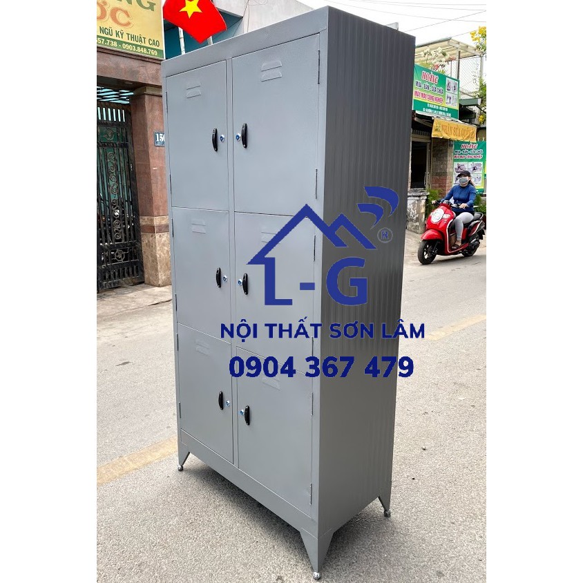 Tủ hồ sơ sắt  tủ văn phòng 6 cửa giá rẻ