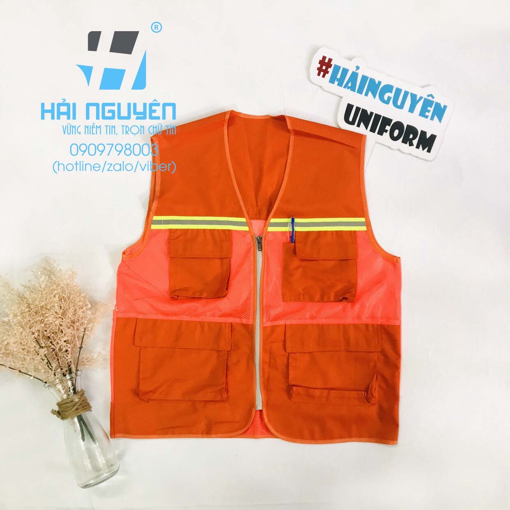 Áo ghile kỹ sư phản quang - áo bảo hộ lao động kỹ sư