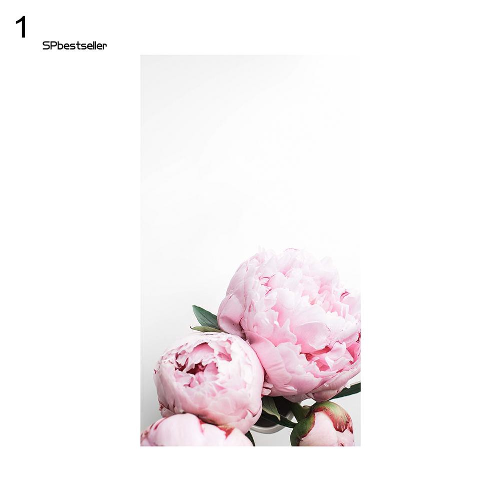 Tranh vải canvas hình hoa mẫu đơn gắn tường trang trí nội thất tiện dụng