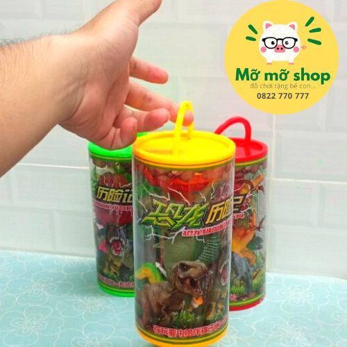 Hộp đồ chơi khủng long kỷ nguyên bằng nhựa dành cho các bé
