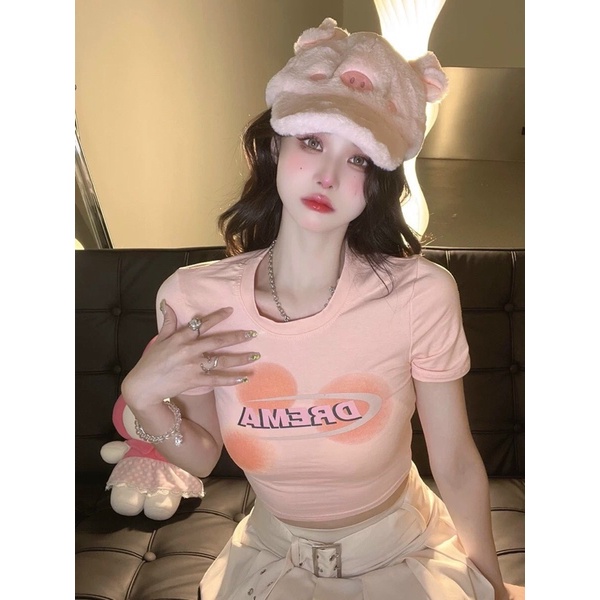 Áo thun borip croptop Cam Cam , Áo Croptop Ulazzang Xẻ Cổ Chất thun lụa mátGb alohashop91