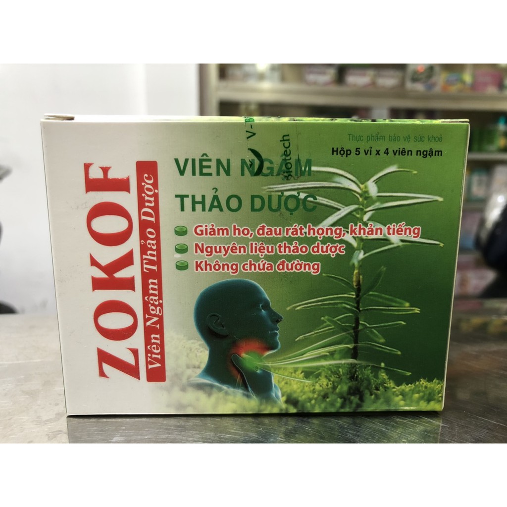 ZOKOF - KẸO NGẬM GIẢM HO, VỊ DỄ CHỊU