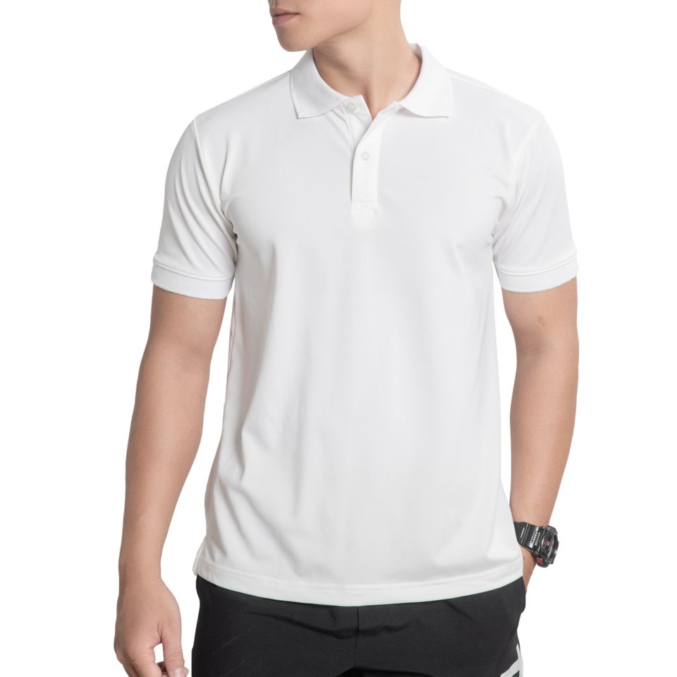 Áo Thun Polo Trắng Đen Xám