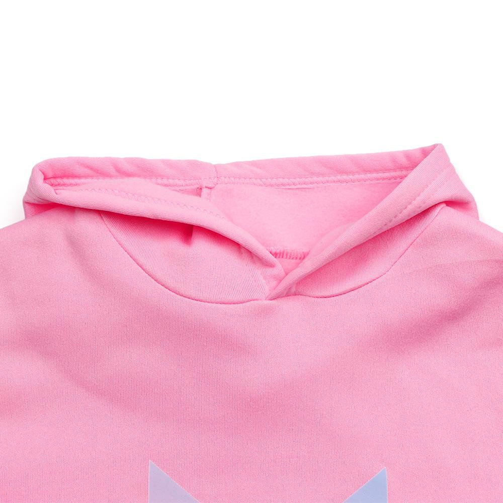 NIUYOU Áo Hoodie Cotton Tay DàI In Chữ BTS Cho Bé GáI