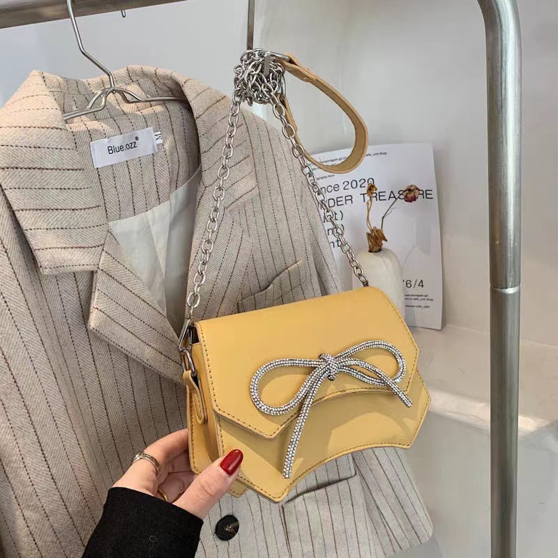 Túi đeo chéo trang trí nơ phong cách mới 2022 thời trang cho nữ