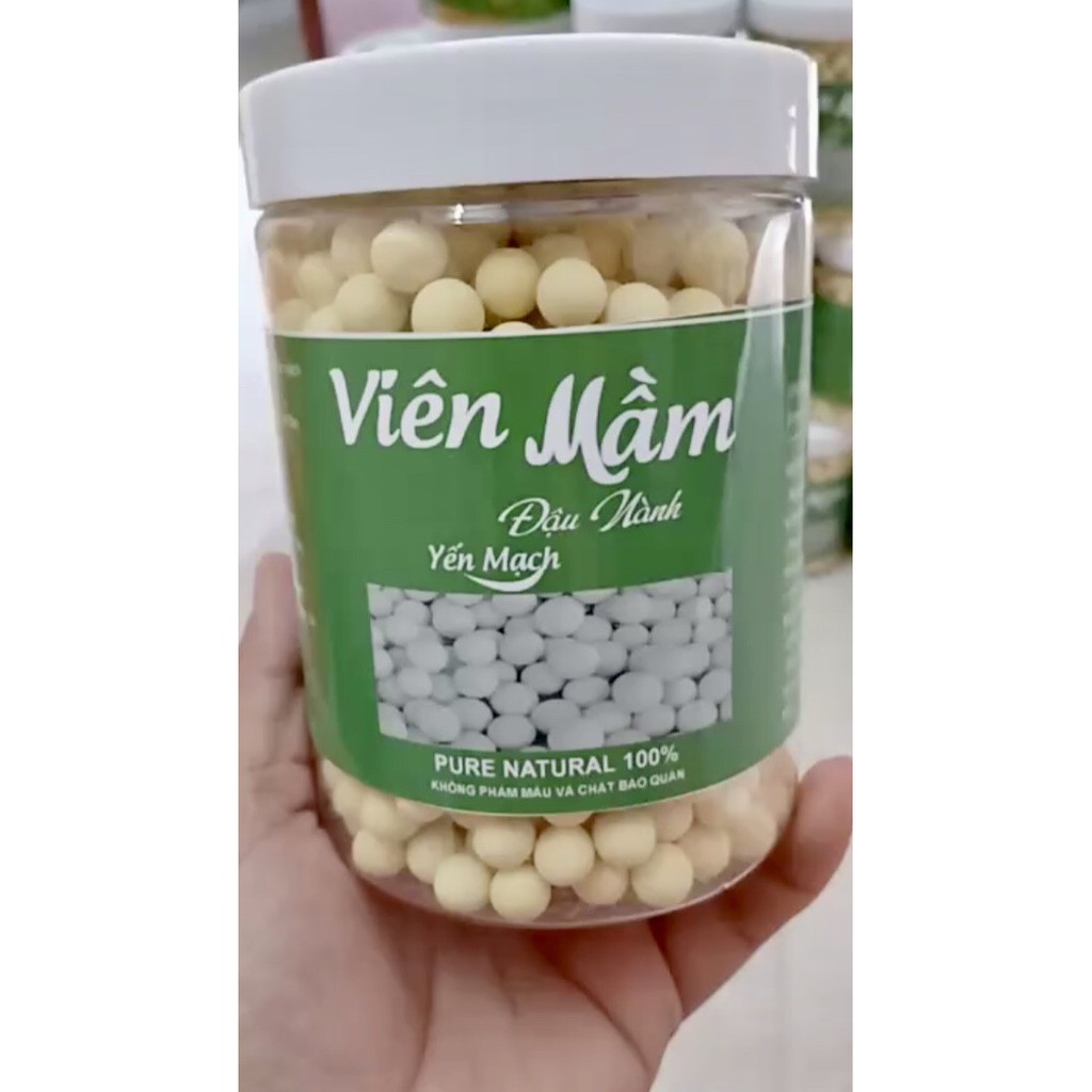 500gr viên mầm đậu nành nguyên xơ tăng vòng 1, đẹp da, cân bằng nội tiết tố nữ , 100% từ thiên nhiên.