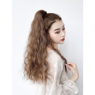 Tóc Ngoạm Giả Xù Dài Chất Sợi Tơ Hàn Siêu Mượt