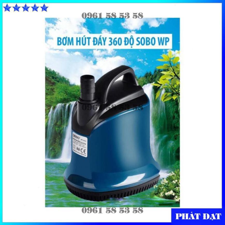 Bơm hút đáy_Bơm hồ cá koi_máy bơm chìm 360 ĐỘ SOBO WP 100D 200D 300D 500D (HĐ)