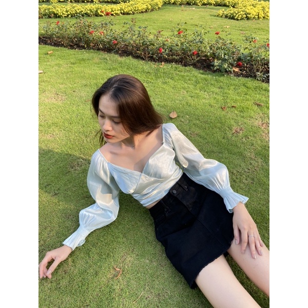 Áo croptop Angle Top Organza