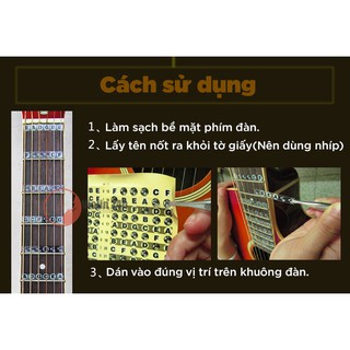 Miếng dán nốt đàn Guitar