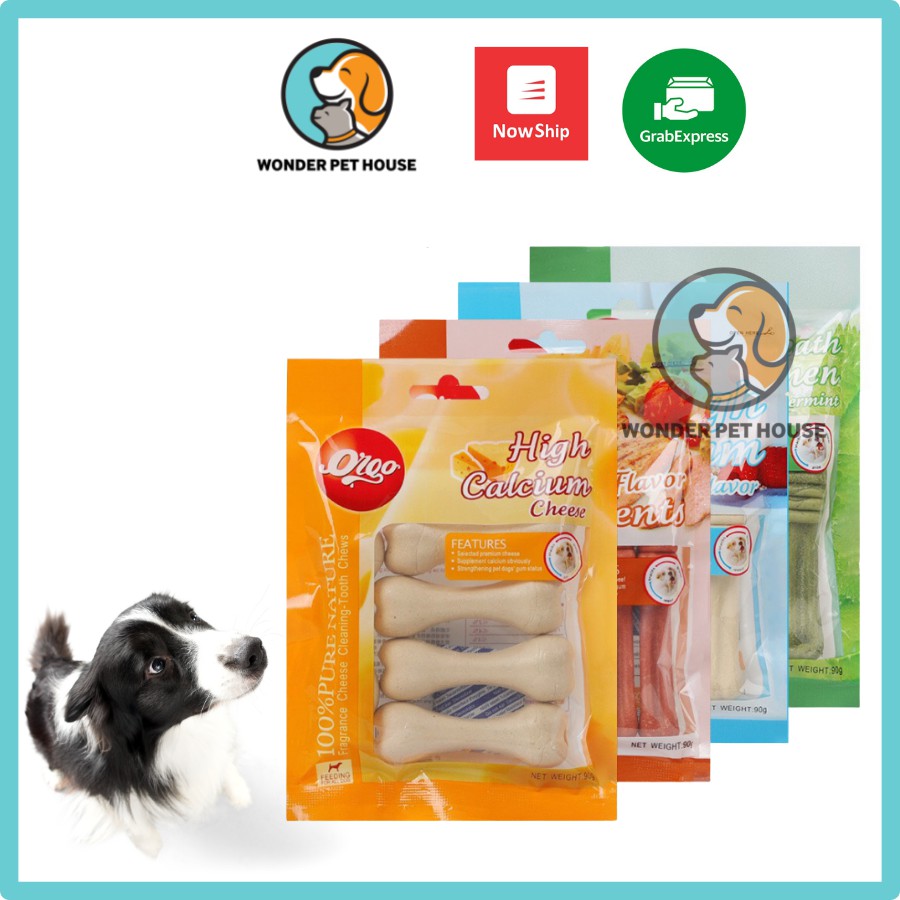 Snack Xương Gặm Orgo Sạch Răng Thơm Miệng Cho Chó 90g (Date 20/T6/2023)