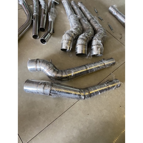 Cổ pô chuẩn inox 304 size 32mm cho Vario, Ex 135, Ex 150, Winner, Sonic , Satria , Raider Fi