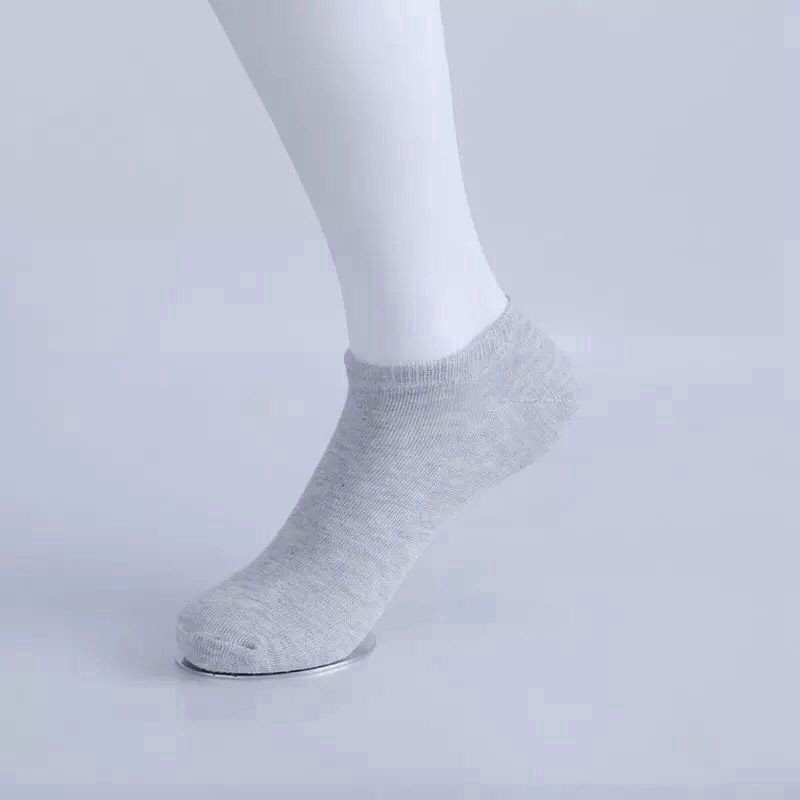 Tất AFFLIGA cổ ngắn màu trơn chống trơn trượt phong cách Hàn Quốc cho nam và nữ