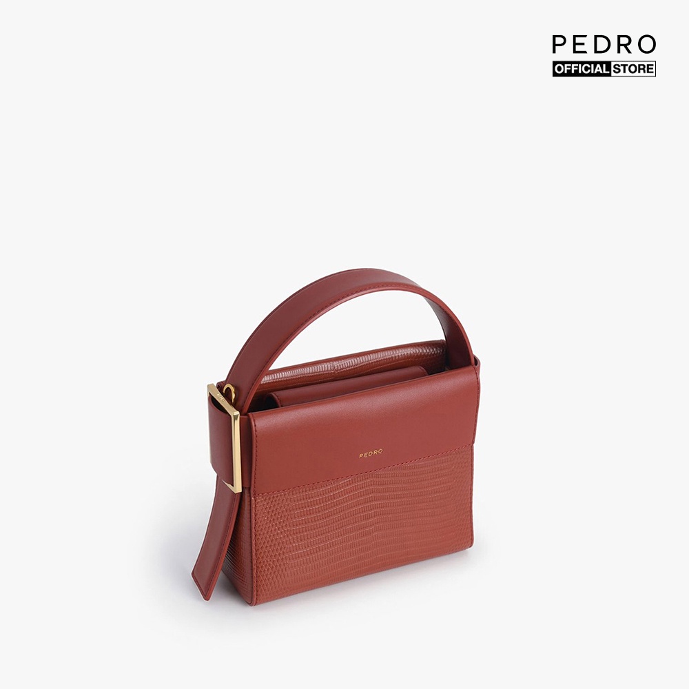 PEDRO - Túi xách tay nữ mini phom chữ nhật Lizard Effect Leather PW2-56610020-55