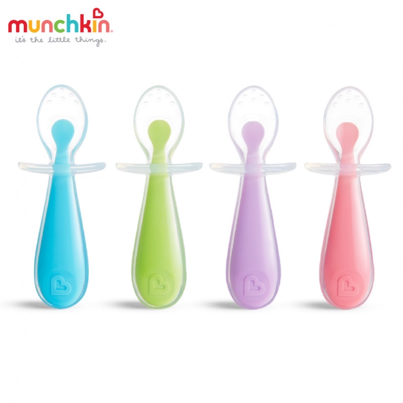 Bộ 2 thìa silicone tập hút chống hóc Munchkin