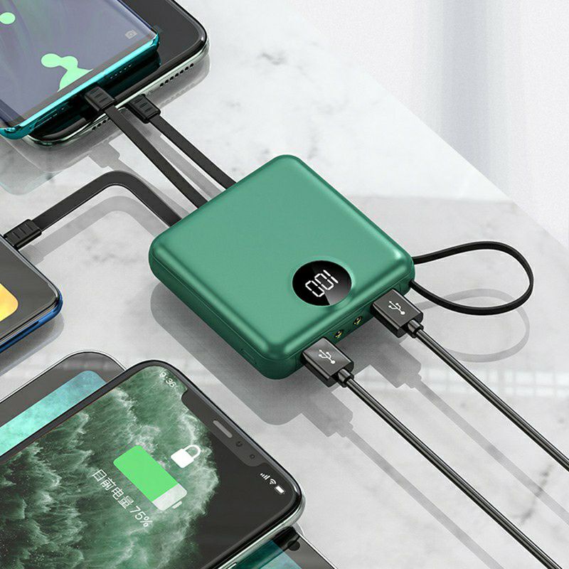 Sạc Dự Phòng,Sạc Đa Năng,Sạc Điện Thoại 20000 mah,Sạc Cao Cấp Có 4 Đầu Ra Sẵn Tiện Mang Theo.