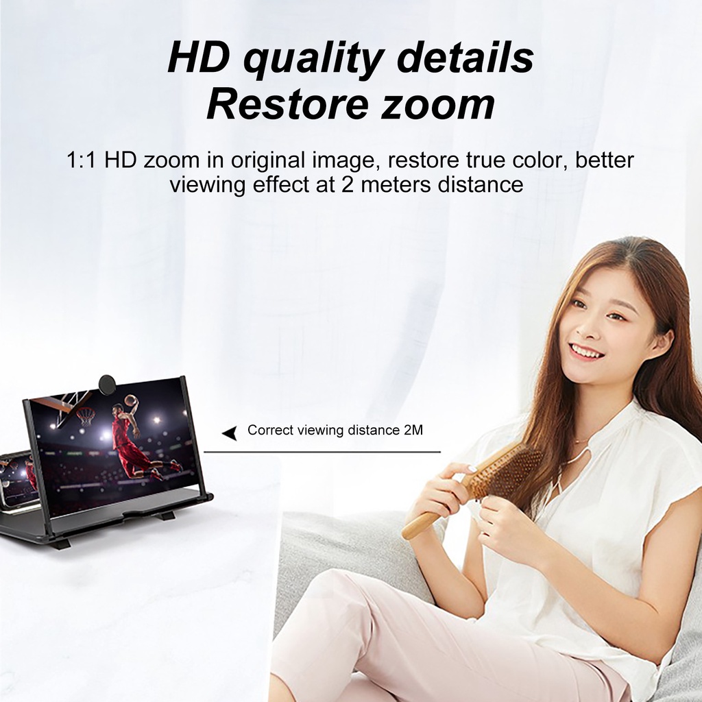 Ky Kính Lúp Phóng To Màn Hình Điện Thoại Để Bàn Đa Năng Có Thể Gập Lại