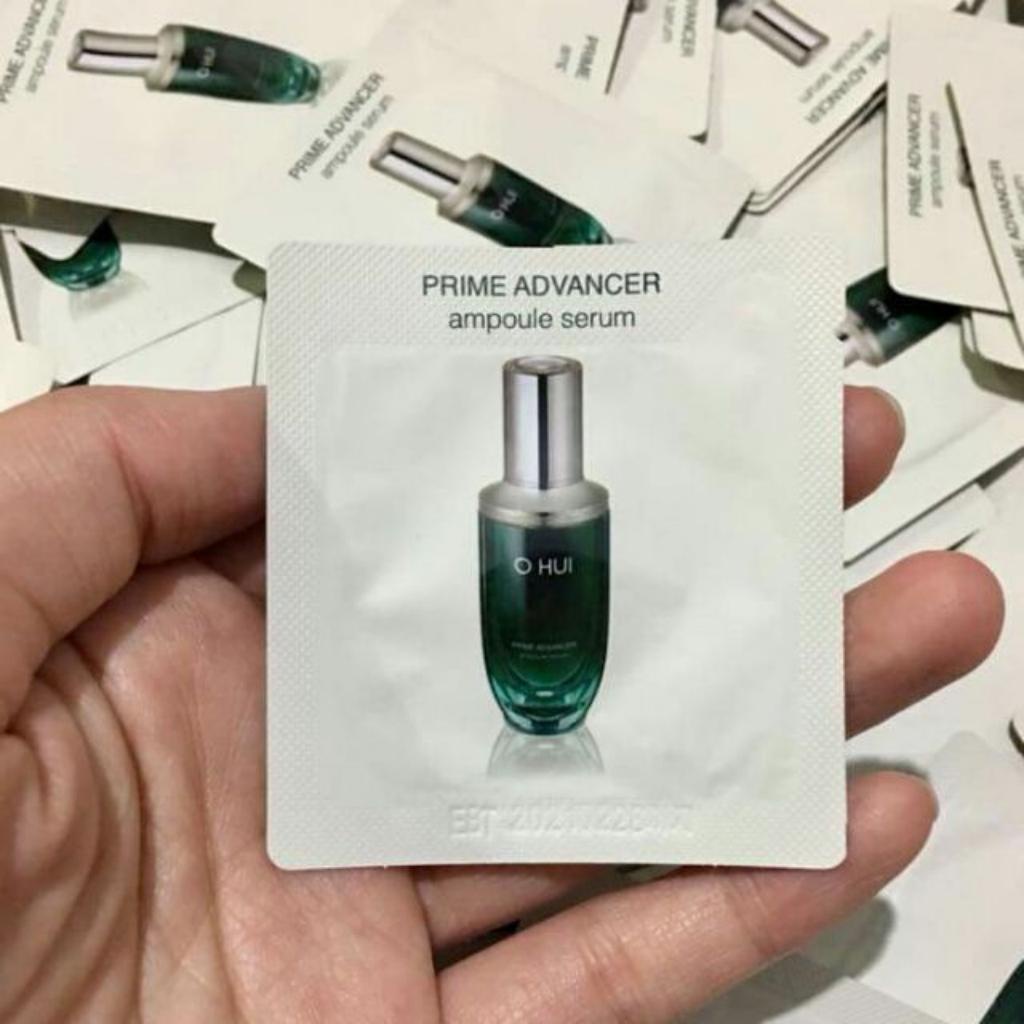 Gói serum, tinh chất dưỡng trắng, căng bóng, chống lão hóa da - Ohui Prime Advancer Ampoule Serum - Sale chính hãng