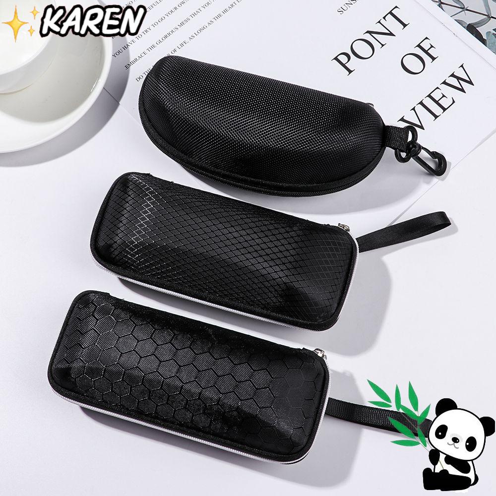 Hộp Đựng Mắt Kính Có Khóa Kéo Phong Cách Vintage Giá Đỡ