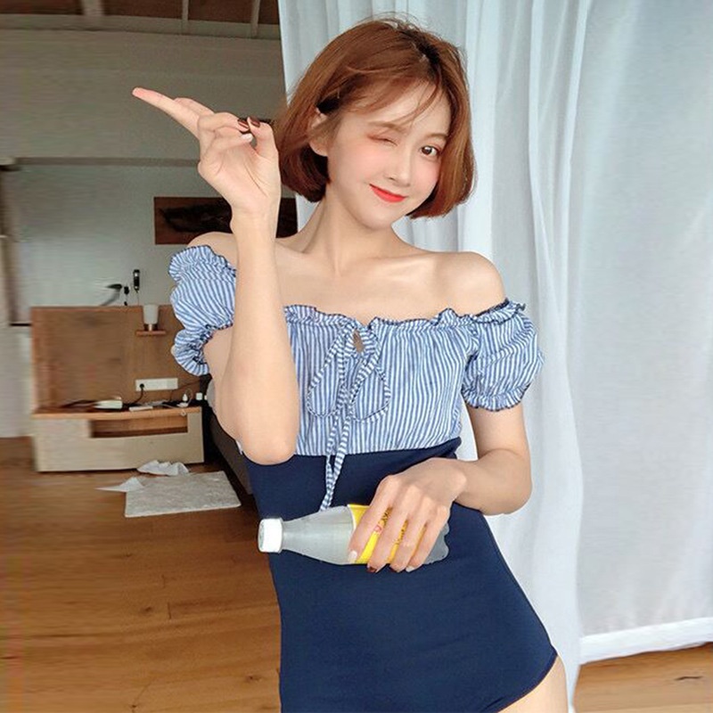 Bộ Đồ Bơi Một Mảnh Chất Liệu Sợi Polyester Mỏng Nhiều Màu Sắc Phong Cách Hàn Quốc Quyến Rũ Cho Nữ | BigBuy360 - bigbuy360.vn