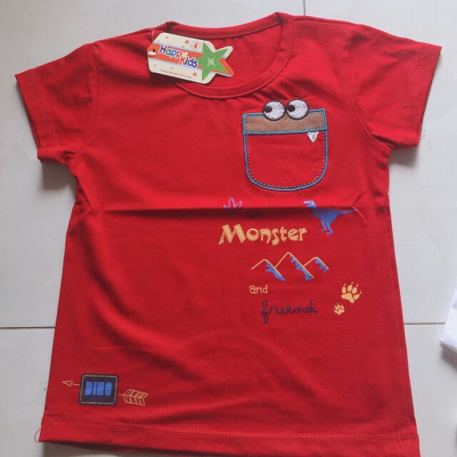 Sỉ, lẻ Áo cộc Chất cotton bé trai từ 1 tuổi đến 7 tuổi - Happy kids