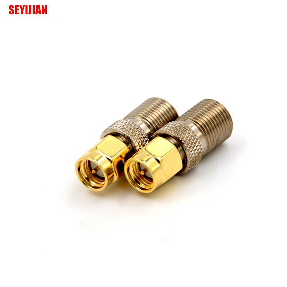 Bộ chuyển đổi đầu nối đồng trục RF Coax thẳng F Female Jack sang Sma Male