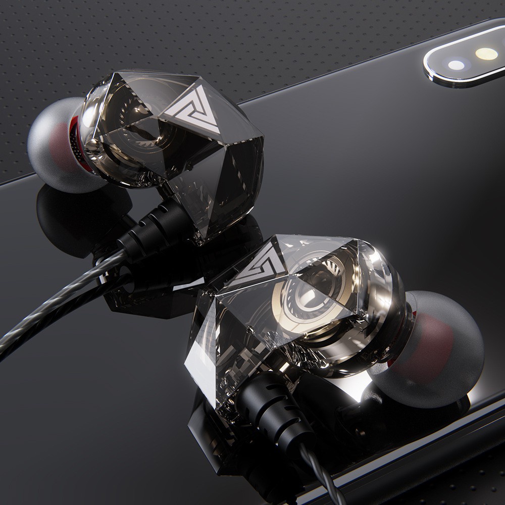 Tai Nghe Dùng Nghe Nhạc Chơi Game QKZ AK2/S2000 Pro 2022 Mới Nhất Âm Thanh Super Bass, Dây Chống Rối, Có Mic Đàm Thoại