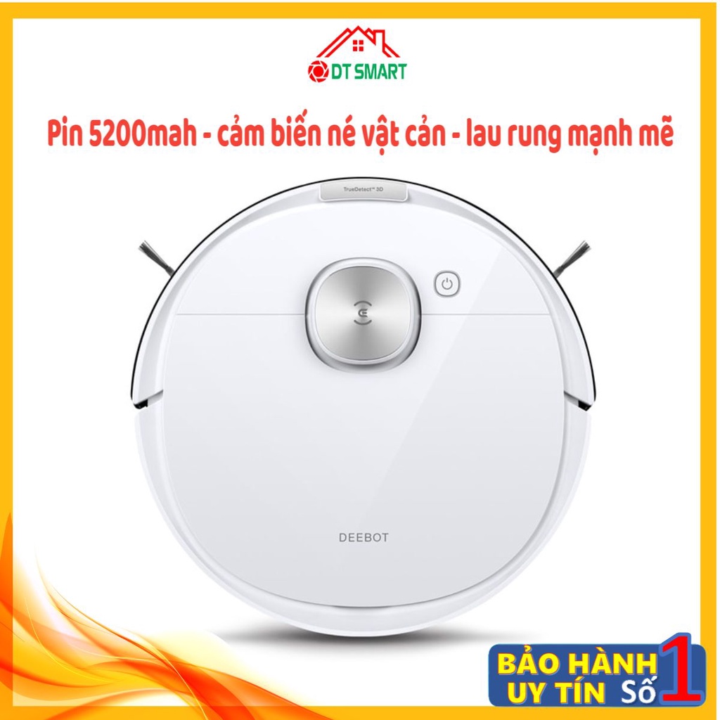 Robot hút bụi lau nhà Ecovacs Deebot T8 Power, T8 Max Robot hút bụi cực kỳ thông minh lau rung siêu sạch, né vật cản