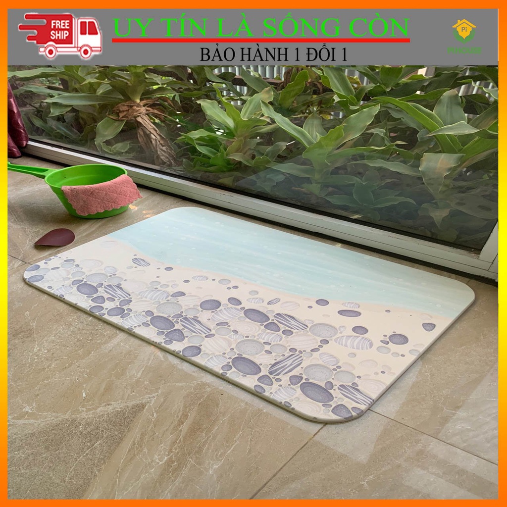 (Có Ship Hỏa Tốc HCM) Thảm Đá Chùi Chân Siêu Thấm Nhập Khẩu Nhiều Mẫu