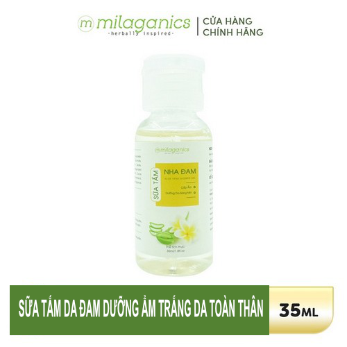 Sữa Tắm Nha Đam Milaganics 35ml