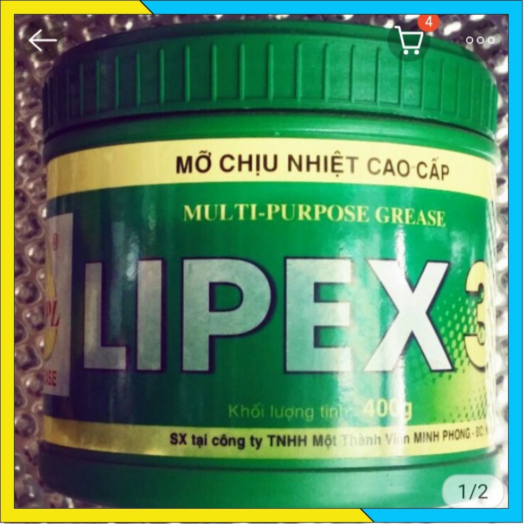 Mỡ bò chịu nhiệt 480gr.(Tặng bút thử điện khi mua 2 hộp)