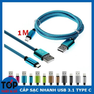 Cáp sạc android Type C/ Type / Micro/ Ip  [GIÁ CỰC TỐT] Loại dây dù chống đứt Hàng xịn