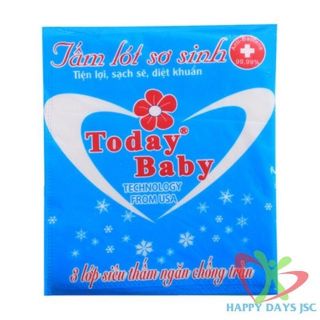 Combo 10 gói tấm lót sơ sinh todaybaby 3 lớp