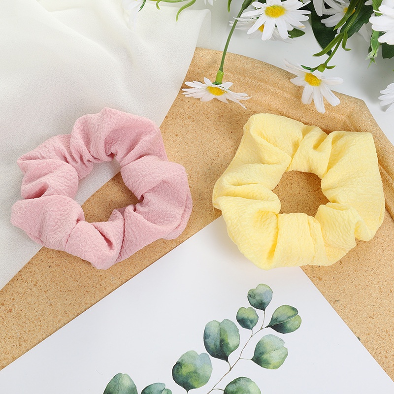 Chun buộc tóc vải nhún trơn màu xinh xắn LILA CHUNVAITRONMAU066