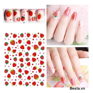 🍓Miếng Dán Trang Trí Móng Tay 3d Siêu Mỏng Hình Hoa