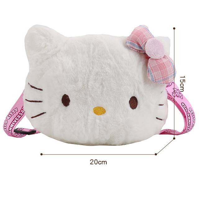 SANRIO Túi Đeo Chéo Hình Hello Kitty Xinh Xắn