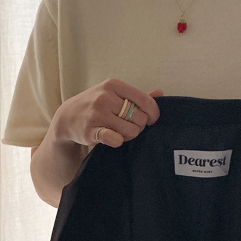 Nhẫn Thời Trang Thiết Kế Đơn Giản Kiểu Hàn Quốc