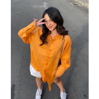 Áo sơmi linen cổ tay cách điệu - Elleni