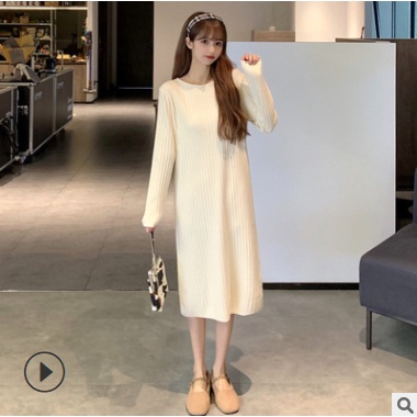 Đầm bầu BĐA thời trang chất len