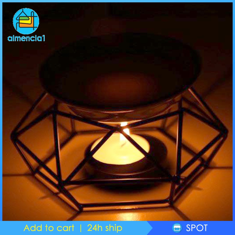 [ALMENCLA1] Aromatherapy Ceramic Oil Burner Tealight Holder Wax Melt Warmer Fragrance