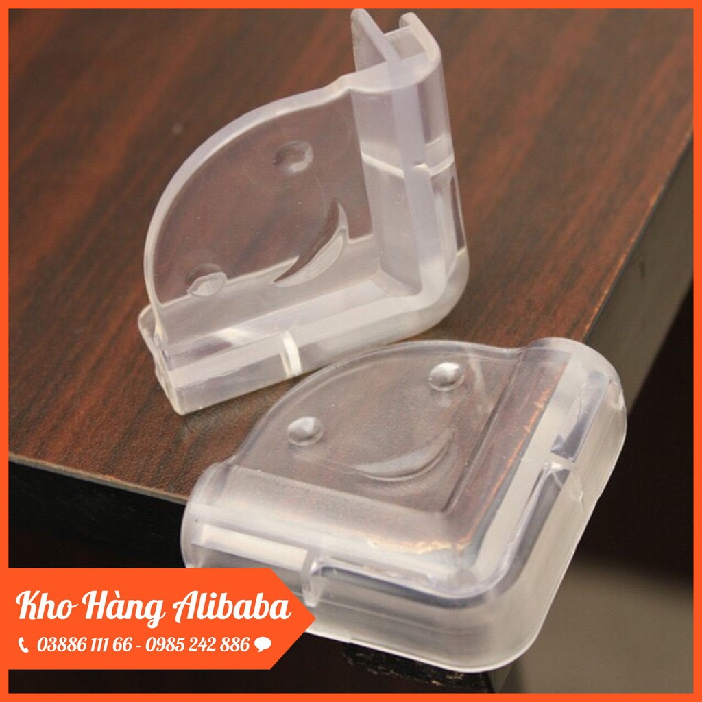 SET 4 Bịt Góc Bàn SILICON Kèm Miếng Dán #270 x 4 cái