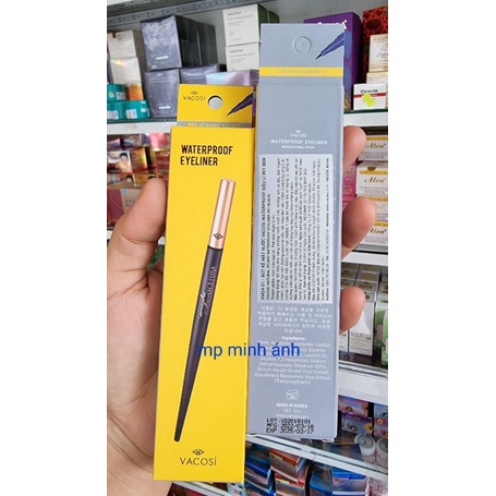 bút kẻ mắt nước vacosi waterproof siêu lì 01 đen black ( chuẩn cty )