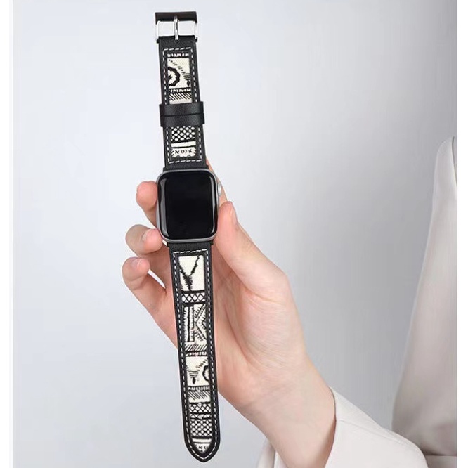 Dây Đeo Bằng Da Thay Thế Dành Cho Đồng Hồ Thông Minh Apple watch 44mm 45mm 41mm 40mm 42mm 38mm iWatch series 3 4 5 6 SE