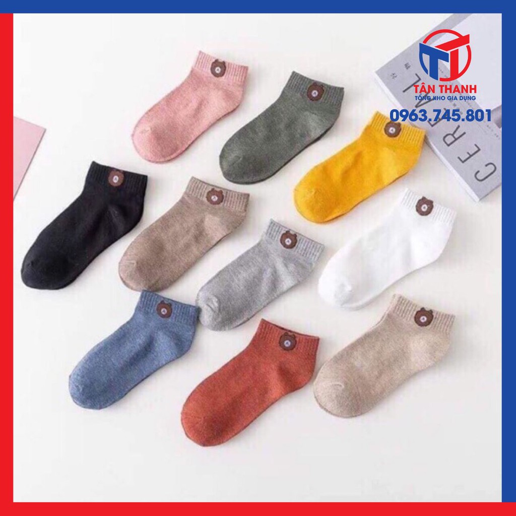 SET 50 LỐ (500 ĐÔI) TẤT GẤU TÚI ZIP XỊN XÒ HÀNG LOẠI 1.